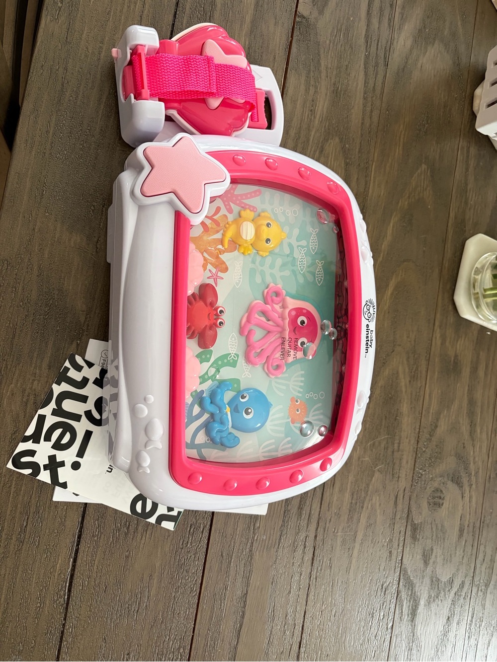 Pink and White Ocean Play Bag for Kids with Strap